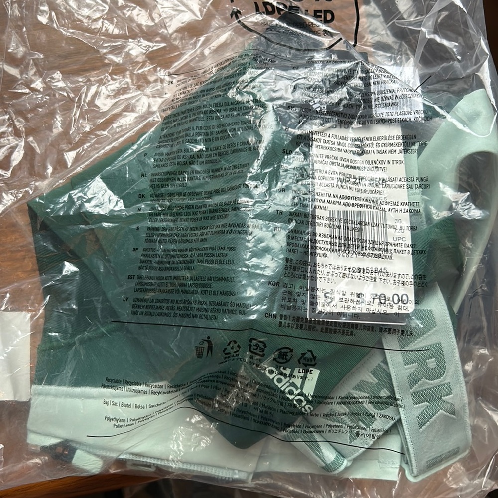 Ivy Park, Green zips sports bra, new with tags